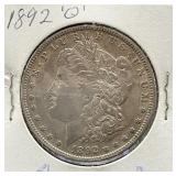 1892-O Morgan Silver Dollar