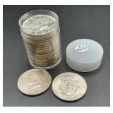 Roll of 1964-P Kennedy Silver Half Dollars