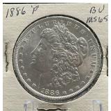 1886-P Morgan Silver Dollar BU MS65