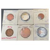 6pc Foreign Coins