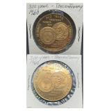 1960 Rye, NY Tercentenary Commemorative Tokens
