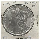 1887-Pï¿½ Morgan Dollar Coin MS65