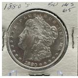1880-S Morgan Silver Dollar BU MS65