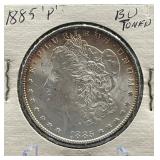 1885-P Morgan Silver Dollar BU Toned