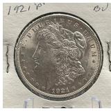1921-P Morgan Silver Dollar Coin BU