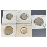 5pc Foreign Coins