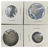 4pc Foreign Coin Collection