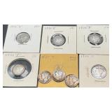 8pc Mercury Silver Dimes