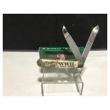 Case Trapper WWII Scrimshaw Knife