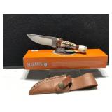Marble Hunting Knife with Stag Handle