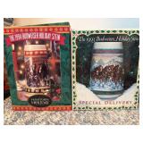 1993 and 1994 Budweiser Holiday Steins in Boxes