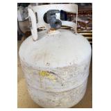 White Propane Gas Cylinder