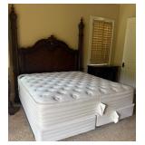 Bernhardt Mahogany Style King Poster Bed