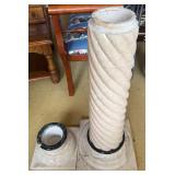 Marble Pedestal With Spiral Design