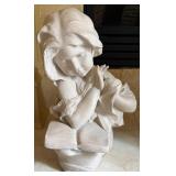 Alabaster Statue of Girl Praying