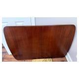 Expandable Wood Dining Table with Leaf