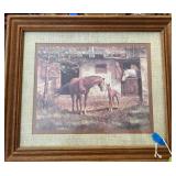 Framed Print of Horses