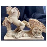 Amilcare Santini Roman Chariot Sculpture