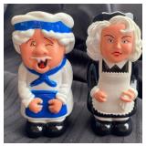 Vintage Talking Salt Shakers