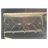 Bookshelf With Clothing Hooks