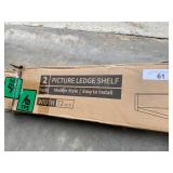 Picture Ledge Shelf, Walnut