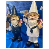 Air Force and Navy Gnome Figures