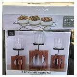 3-Piece Candle Holder & 4-Piece Serving Set