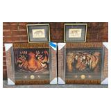 Tiger Prints and Vintage Felis Onca Art