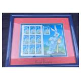 Framed Bugs Bunny Stamps