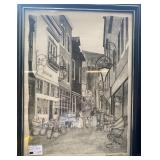 German Vintage Print Artwork