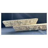 Carved Floral Wall Plaques