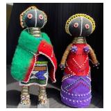 Handmade South African Ceremonial Dolls