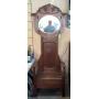 Tiger Oak Hall Tree with Mirror