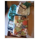 Box of Kitchen Linens