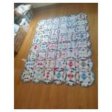 Double Wedding Ring Homemade Quilt