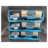 3 Movers World U-Haul Tractor Trailers
