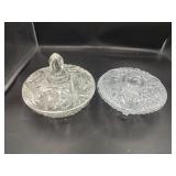 2 Lidded Candy Dishes