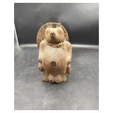 Shou-sugi-ban Japanese Tanuki Racoon Dog Statue