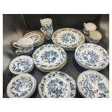 40 pcs Blue Danube China