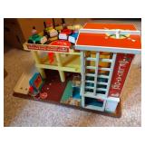 Vintage Fisher Price Little People Service Center