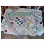 3 Homemade Quilted Bags / Pillow Cases