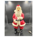 17" Plastic Blow Mold Santa Claus