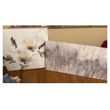 Two Canvas Wall Art Pieces