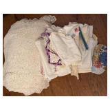 Handmade Crochet and Embroidered Linens Collection