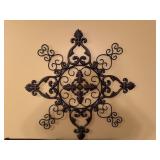 36-Inch Wrought Iron Wall Decor