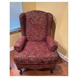 Upholstered Wingback Armchair