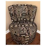 Homelegance Easton Swivel Accent Chair with Geomet