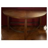 Wooden Half-Moon Console Table