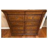 Wood Chest of Drawers With Drop-Front Panel