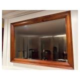 Rectangular Mirror with Wood Frame